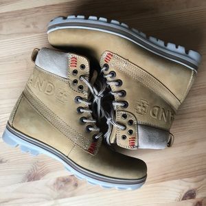 Women’s brown Swiss hiking boots